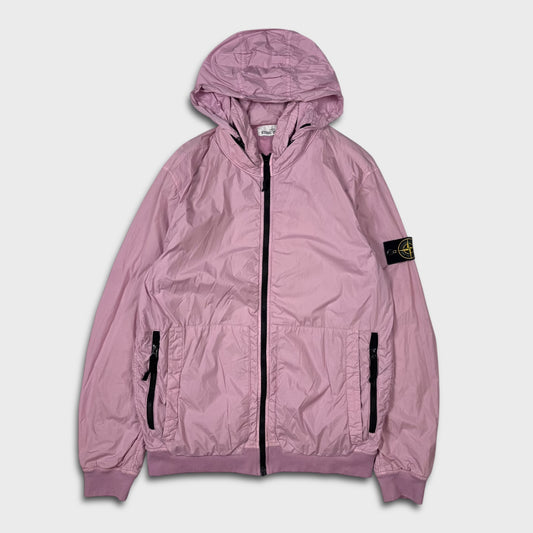 Stone Island Bubblegum Pink Crinkle Reps NY Jacket L