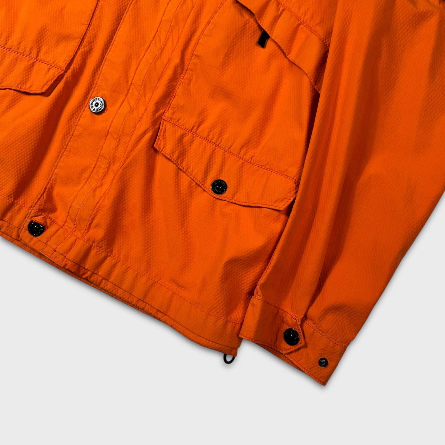 Stone Island Orange 3D Cotton Tela Multipocket Jacket XXL