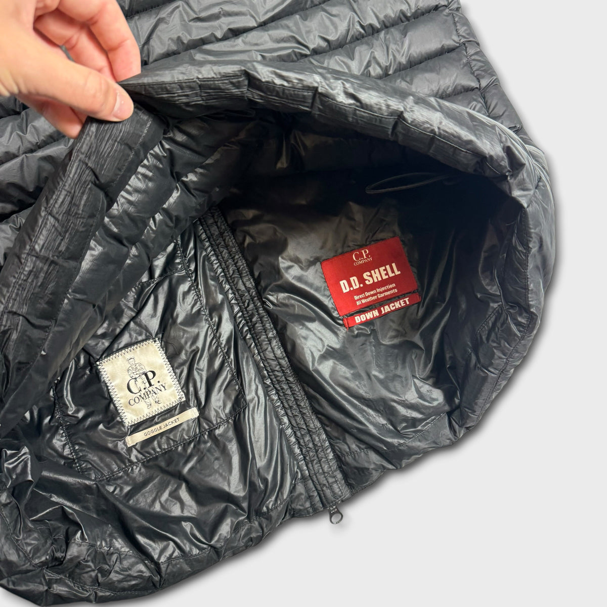 CP Company DD Shell Goggle Puffer Jacket XL