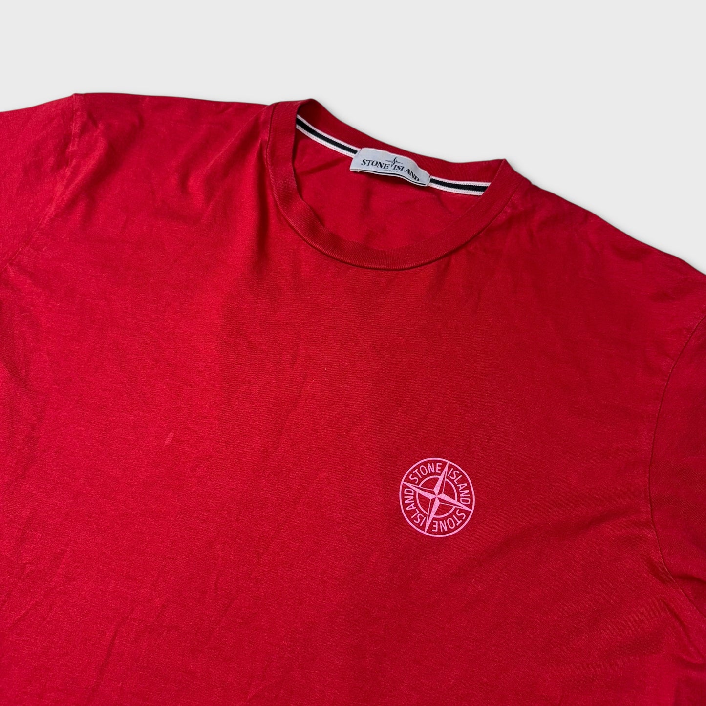 Stone Island Red Graphic T-Shirt XXL