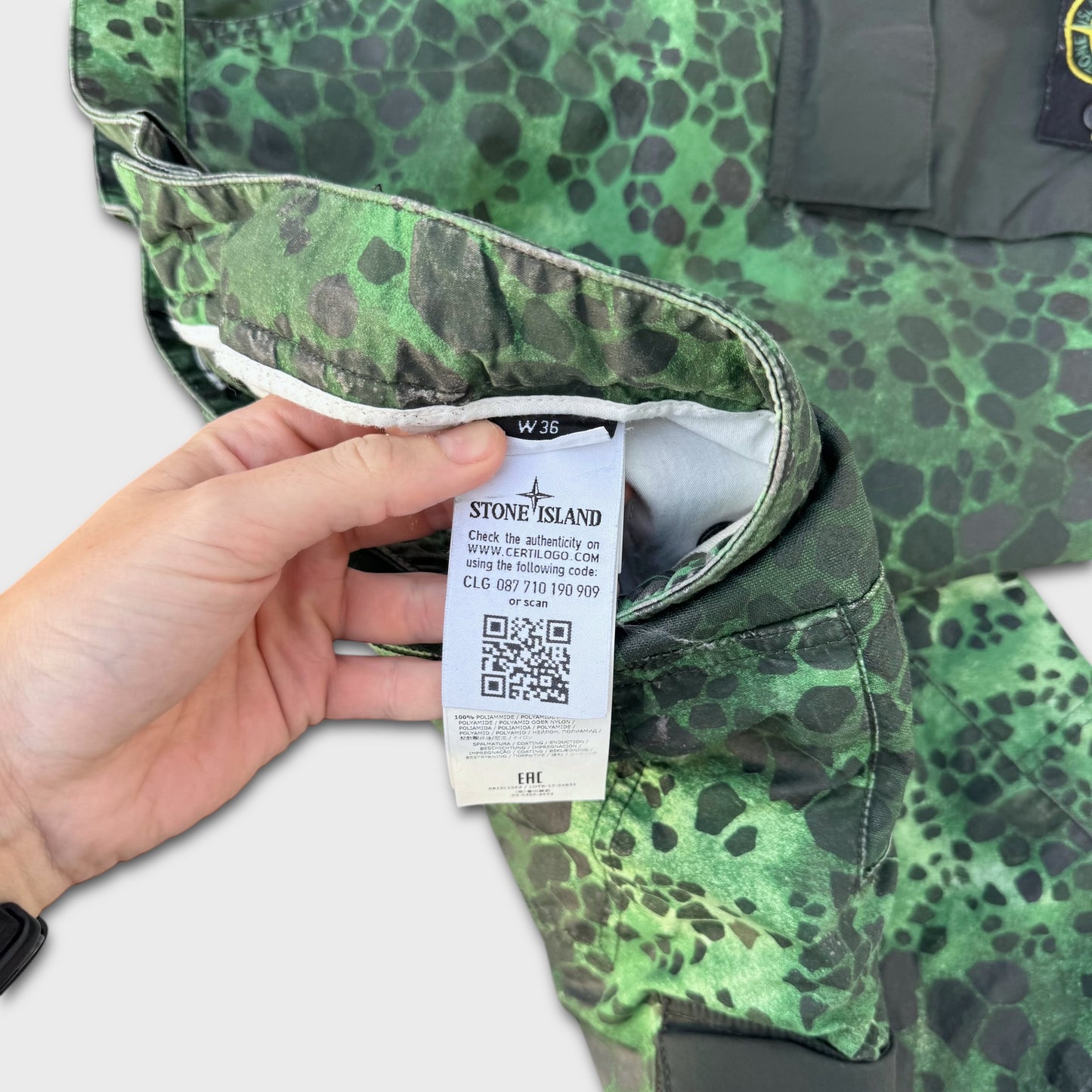 Stone Island Alligator Camo Crew + Shorts Set XXL / W36