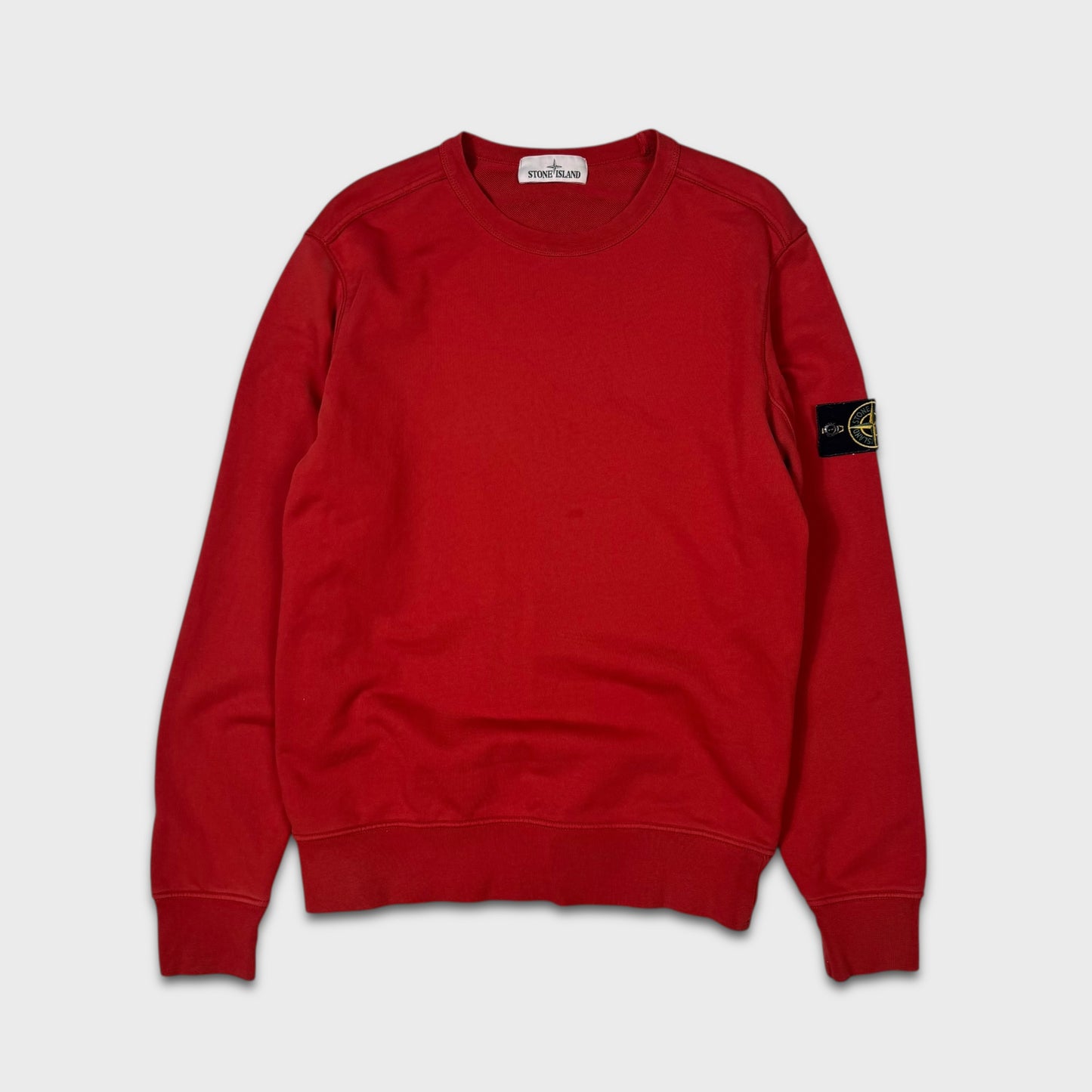 Stone Island Red Crewneck Sweatshirt M