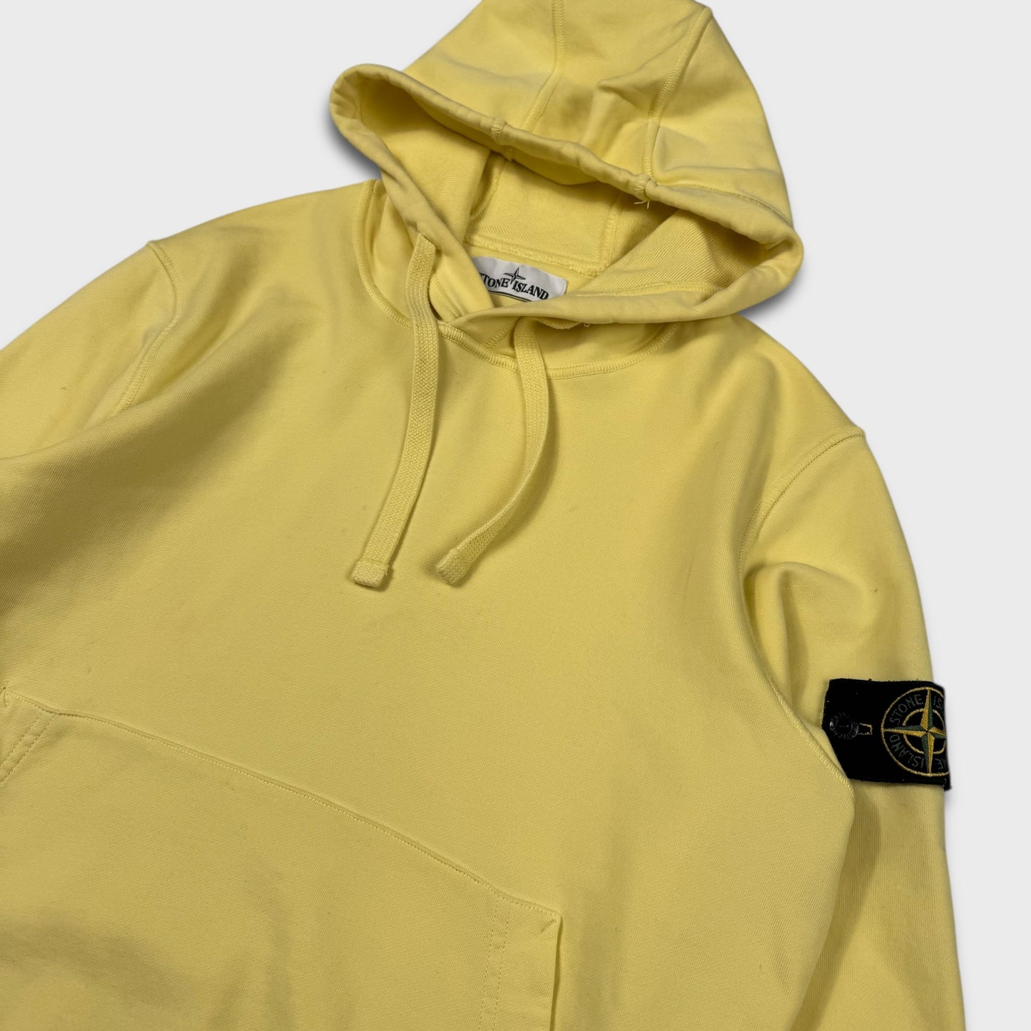 Stone Island Yellow Pullover Hoodie S