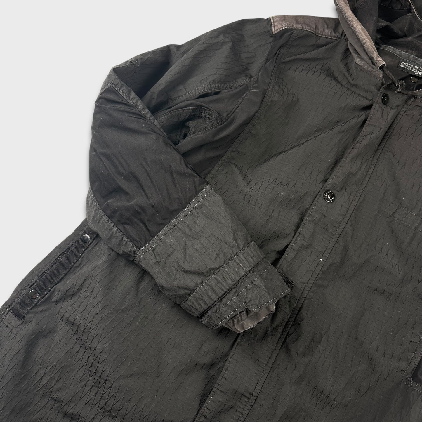 Stone Island Shadow Project Nylon Textured Parka Jacket L