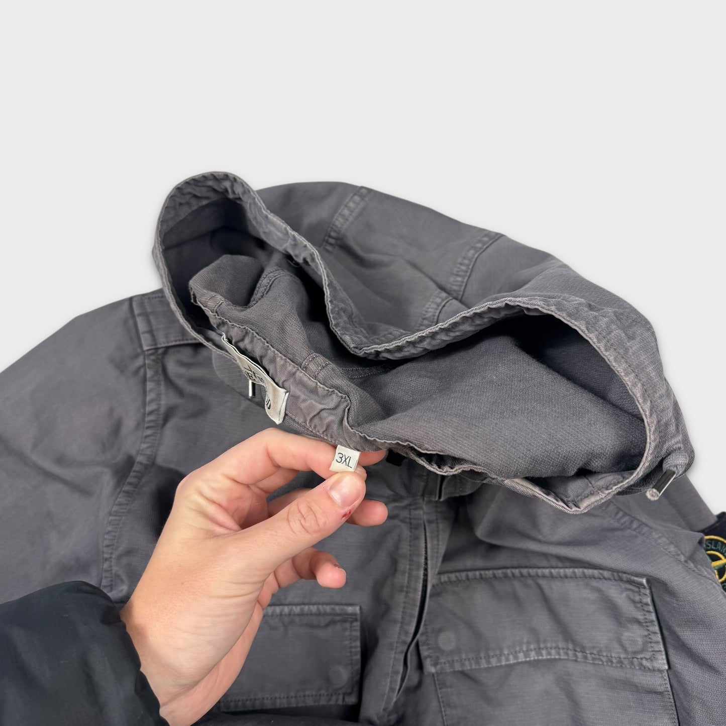 Stone Island Double Pocket Hooded Overshirt Jacket 3XL