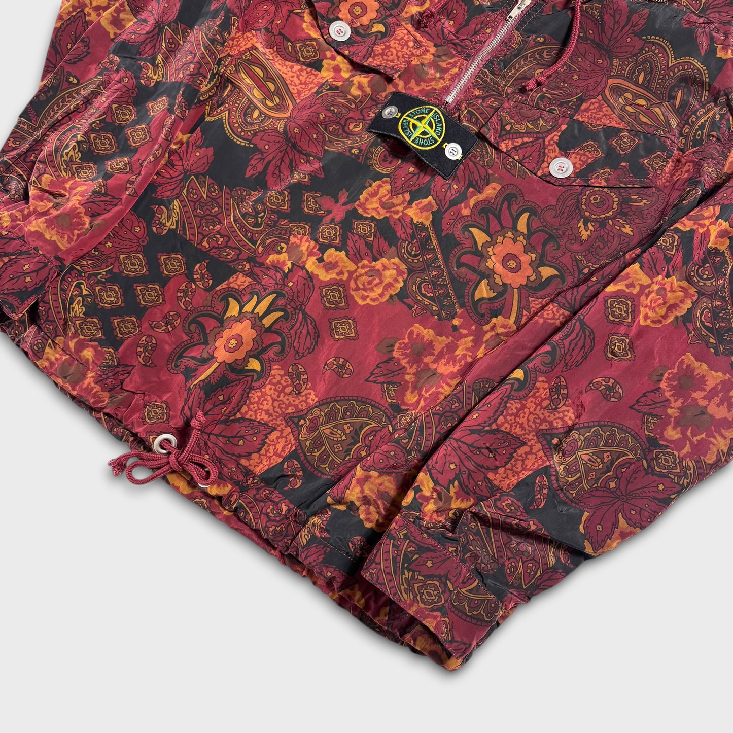 Stone Island x Supreme Paisley Nylon Metal 5C Anorak Jacket M