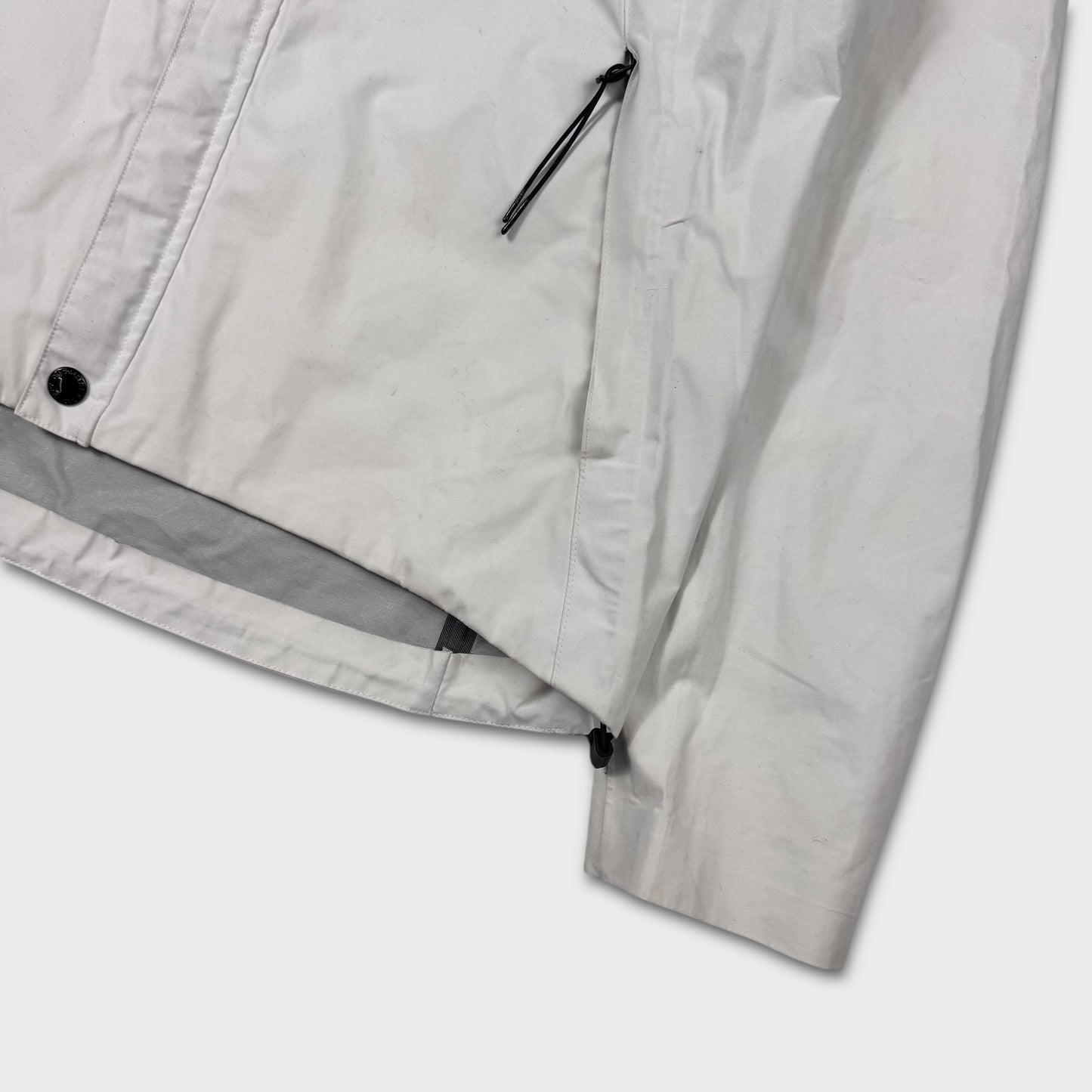 CP Company White T-Mack Rain Jacket L