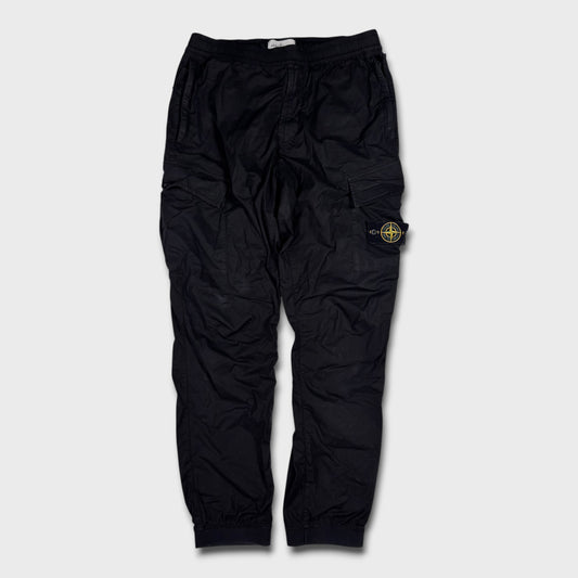 Stone Island Black Tela Cargo Pants W34