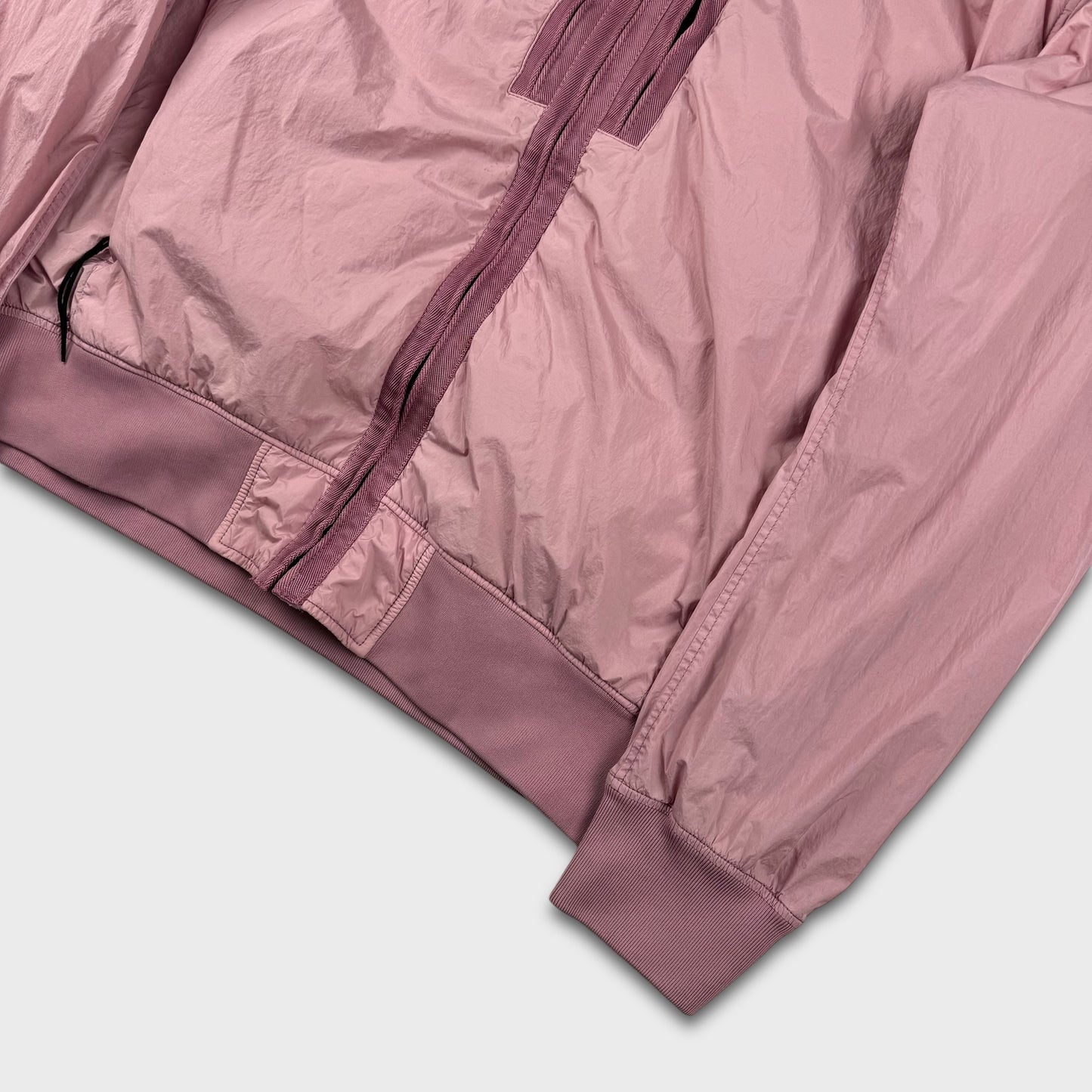 Stone Island Pink Garment Dyed Crinkle Reps Jacket XXL