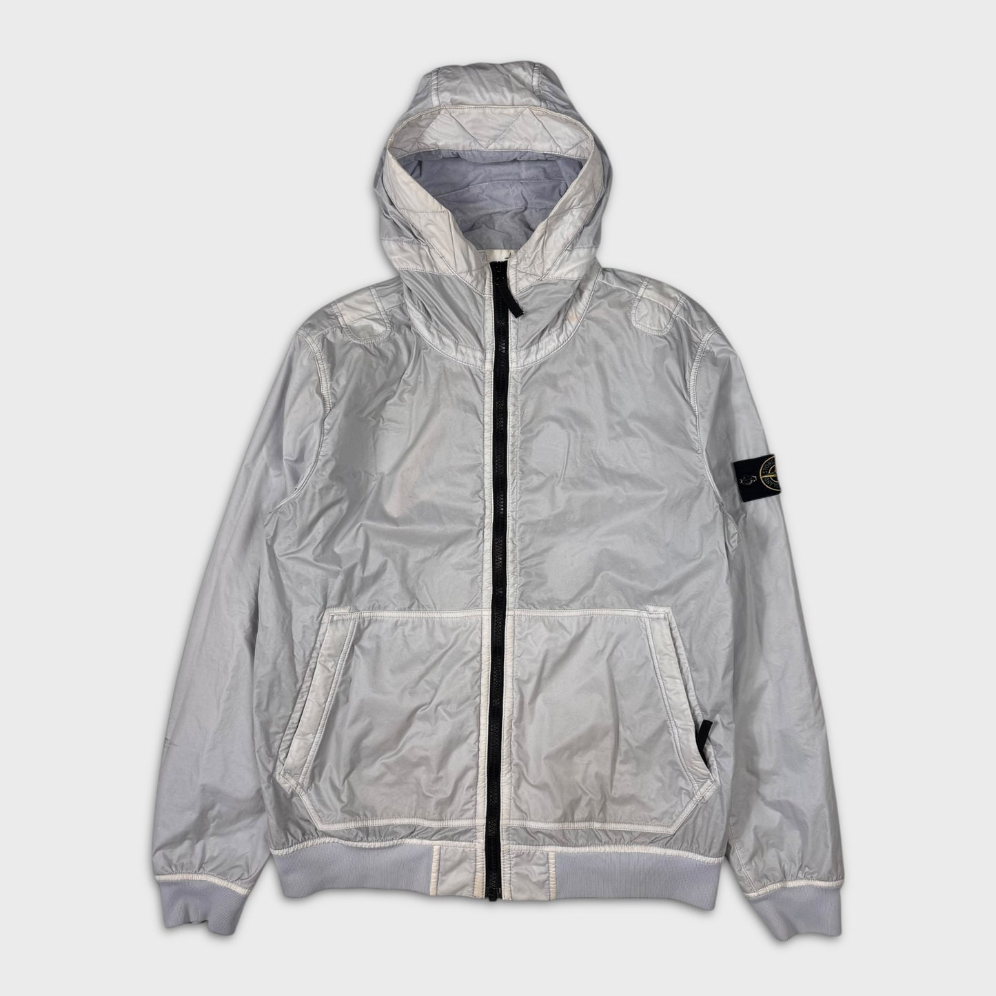 Stone Island Ice White Lamy Velour Jacket XL