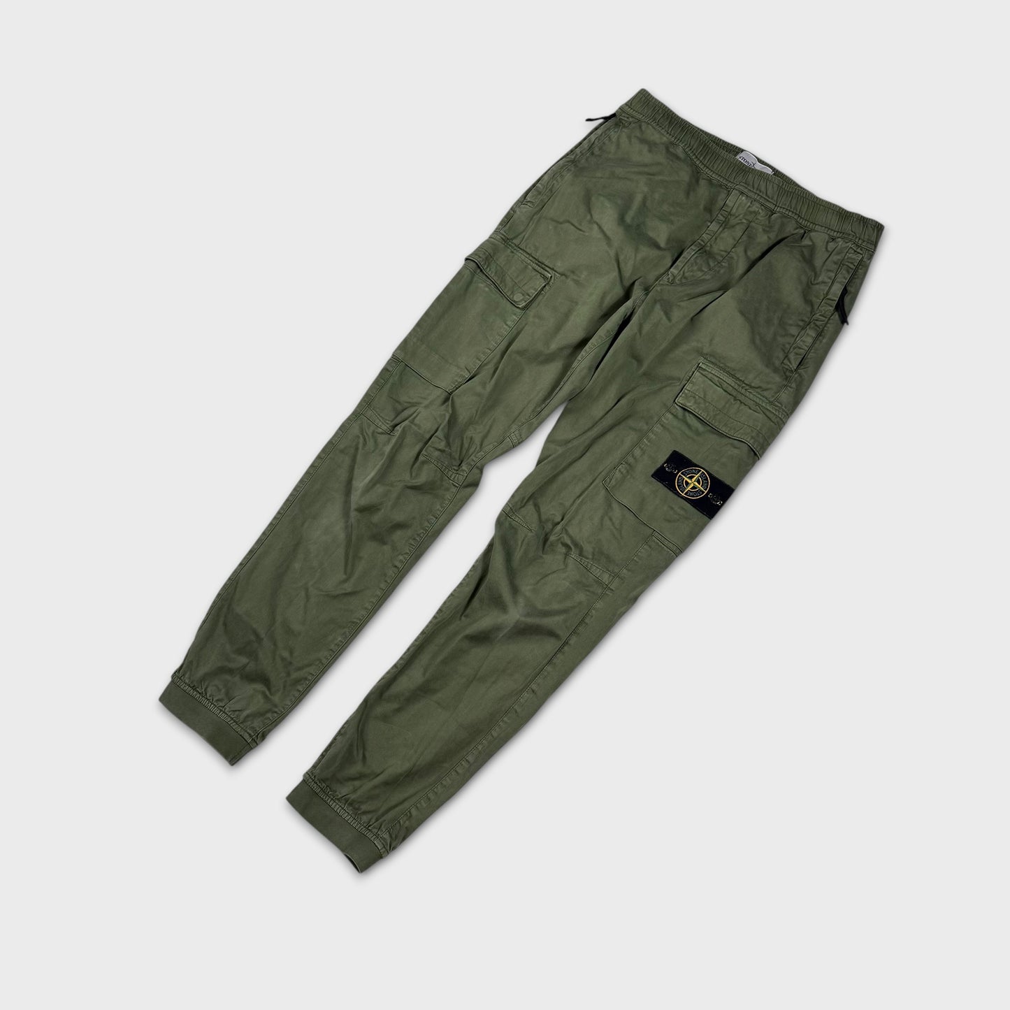 Stone Island Olive Green Cargo Pants W32