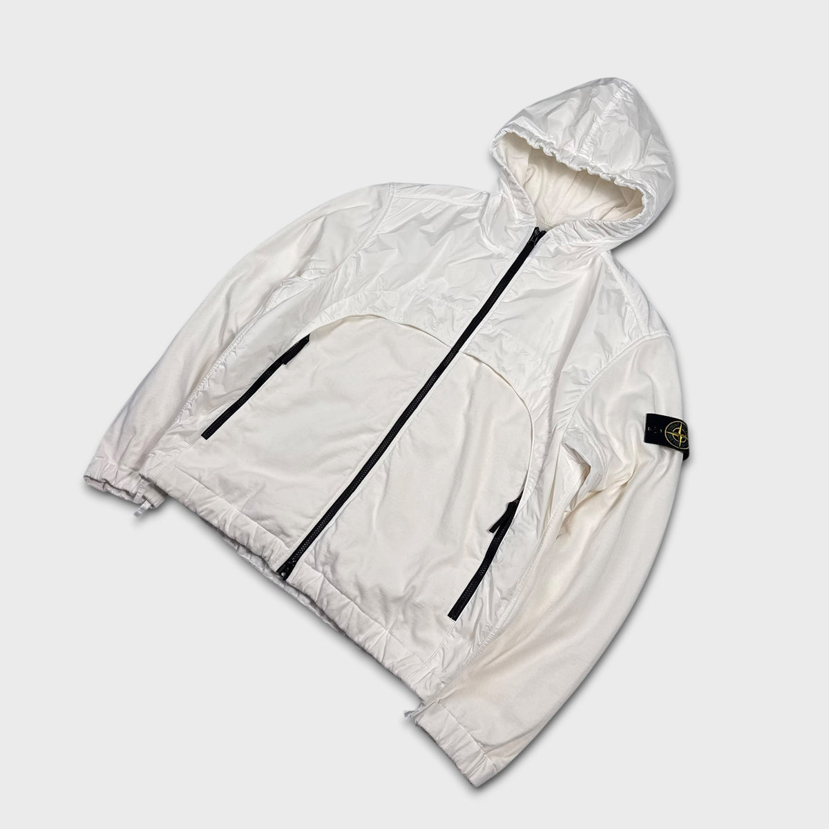 Stone Island Garment Dyed Crinkle Reps NY Jersey Jacket L