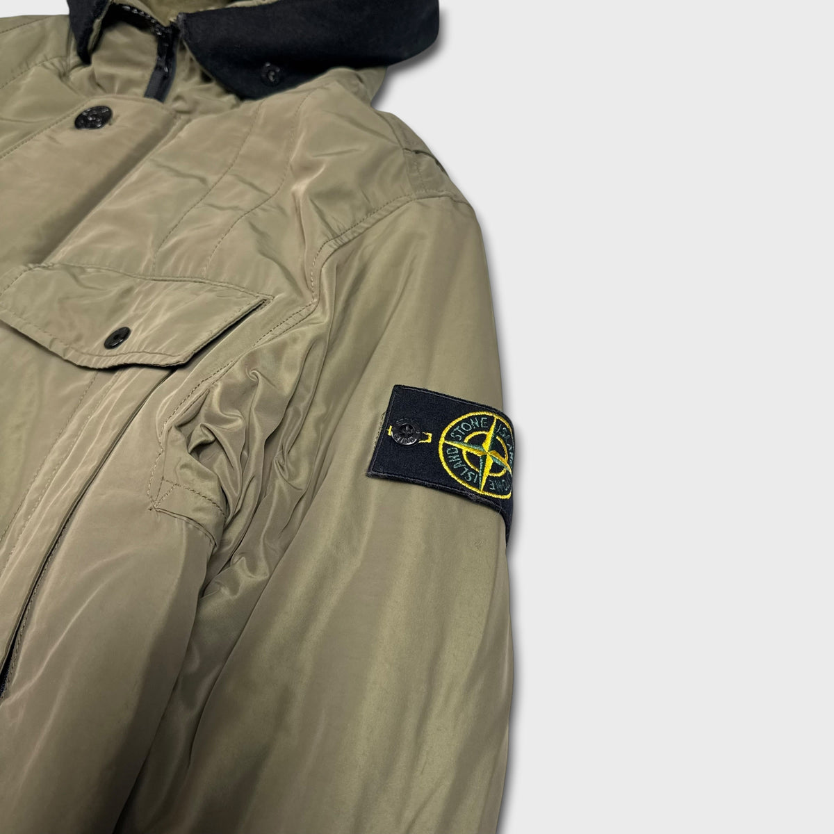 Stone Island Micro Reps Primaloft Insulation Technology Parka Jacket L