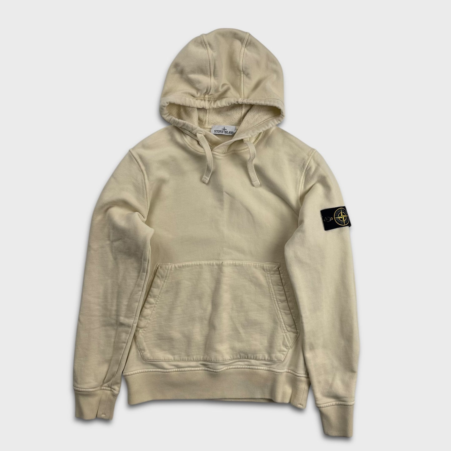 Stone Island Pale Yellow Hoodie S