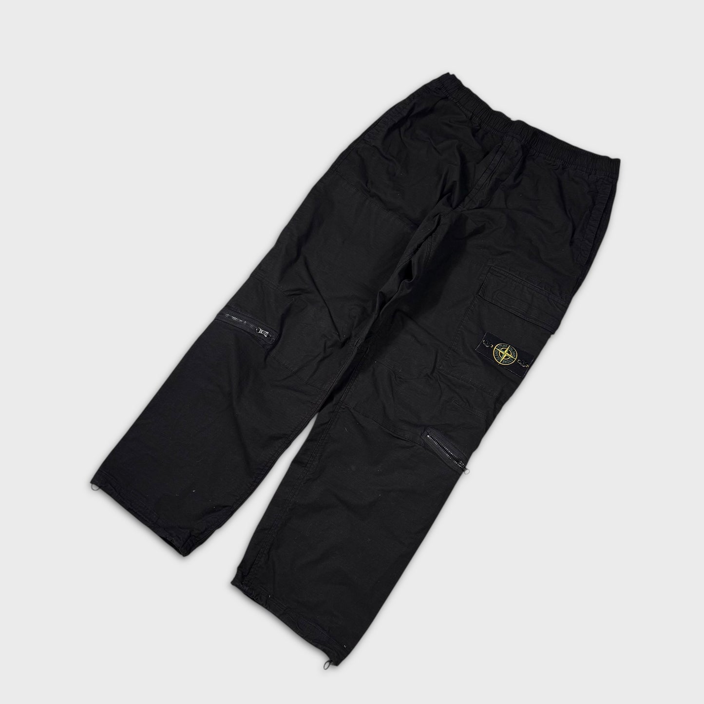 Stone Island Baggy Black Cargo Pants W34