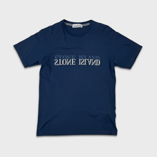 Stone Island Navy Reflective T-Shirt M