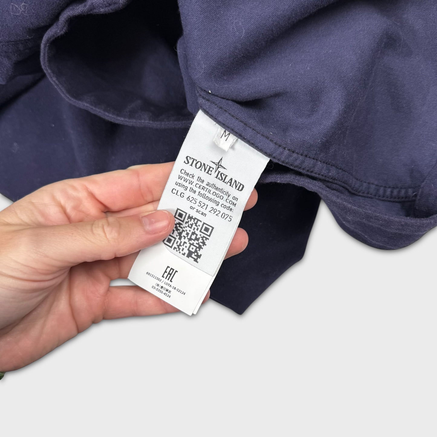 Stone Island Velour Full Zip Overshirt M