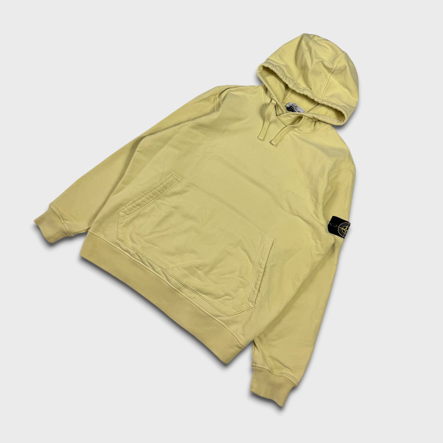 Stone Island Yellow Pullover Hoodie XXL