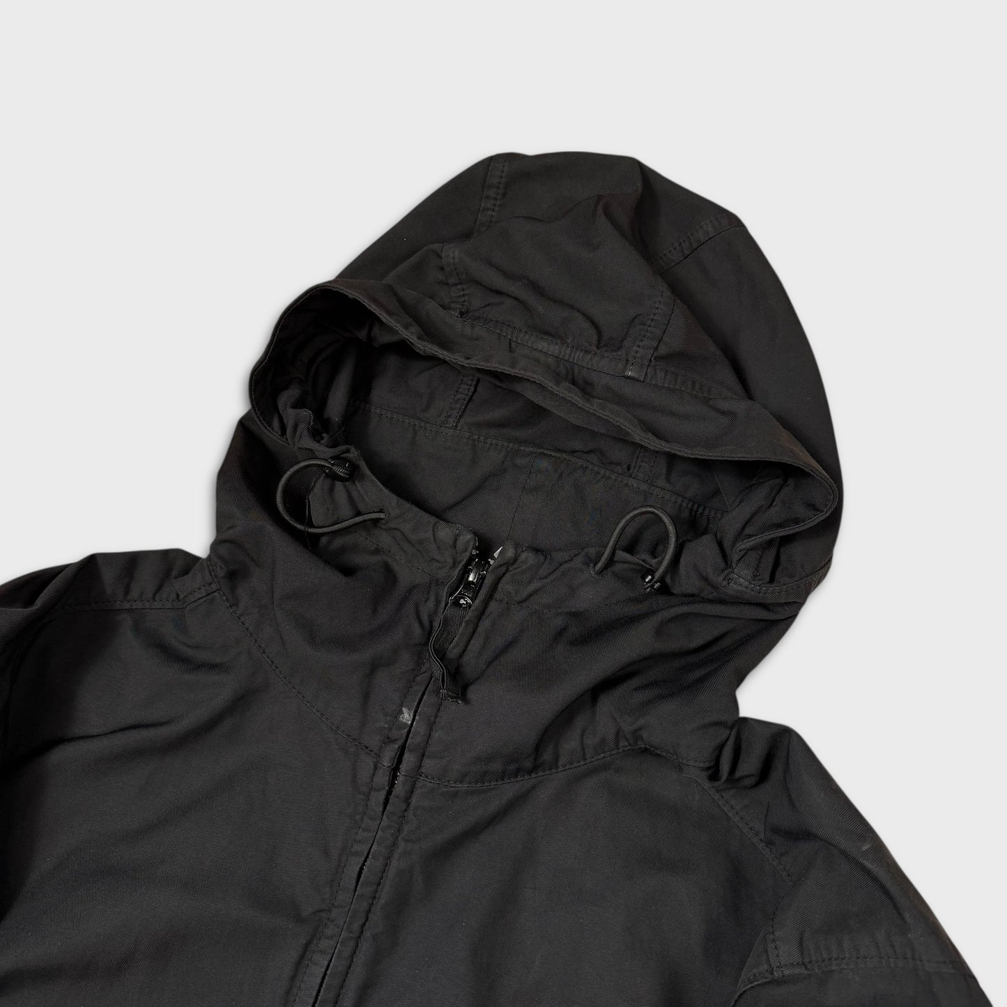 Stone Island Black Nylon Cotton Batavia 2/2-TC Jacket L