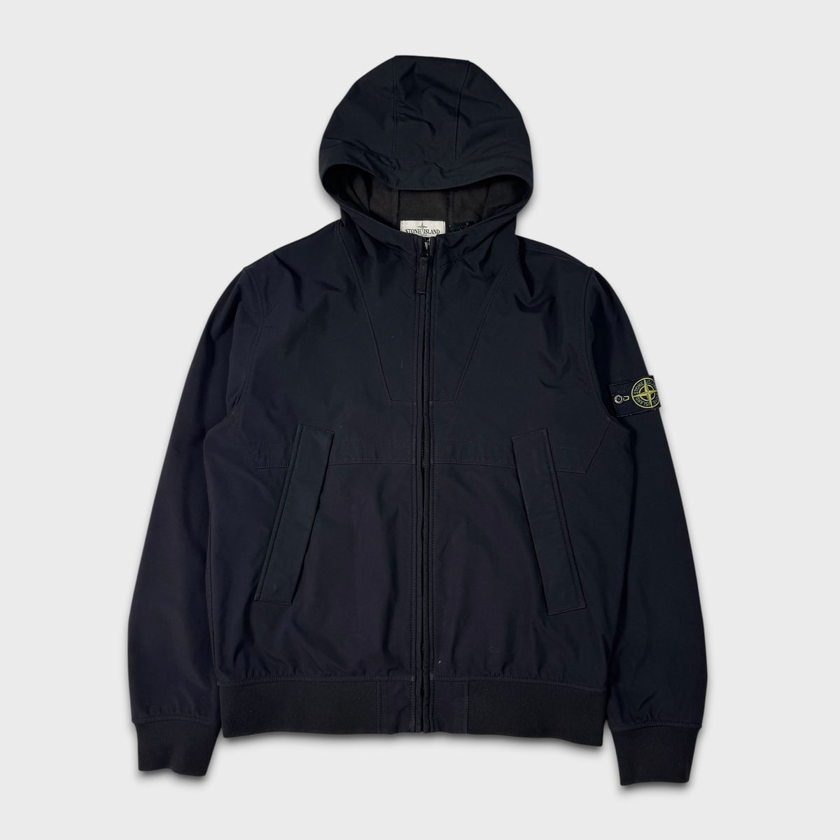 Stone Island Black Soft Shell-R Jacket XXL