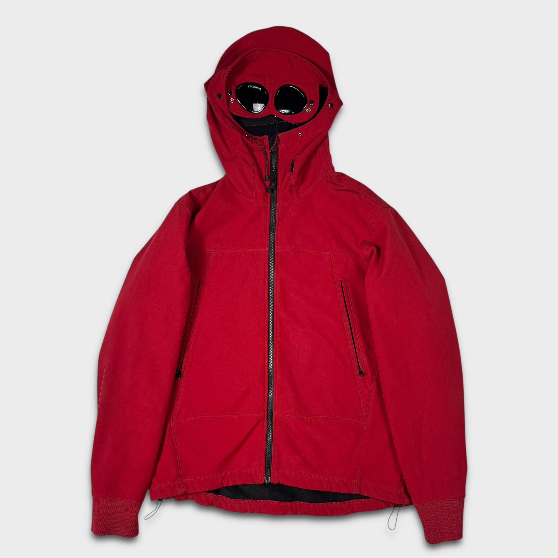 soft shell goggle jacket CP Company Red Soft Shell Goggle Jacket XXL – ArchiveJoy