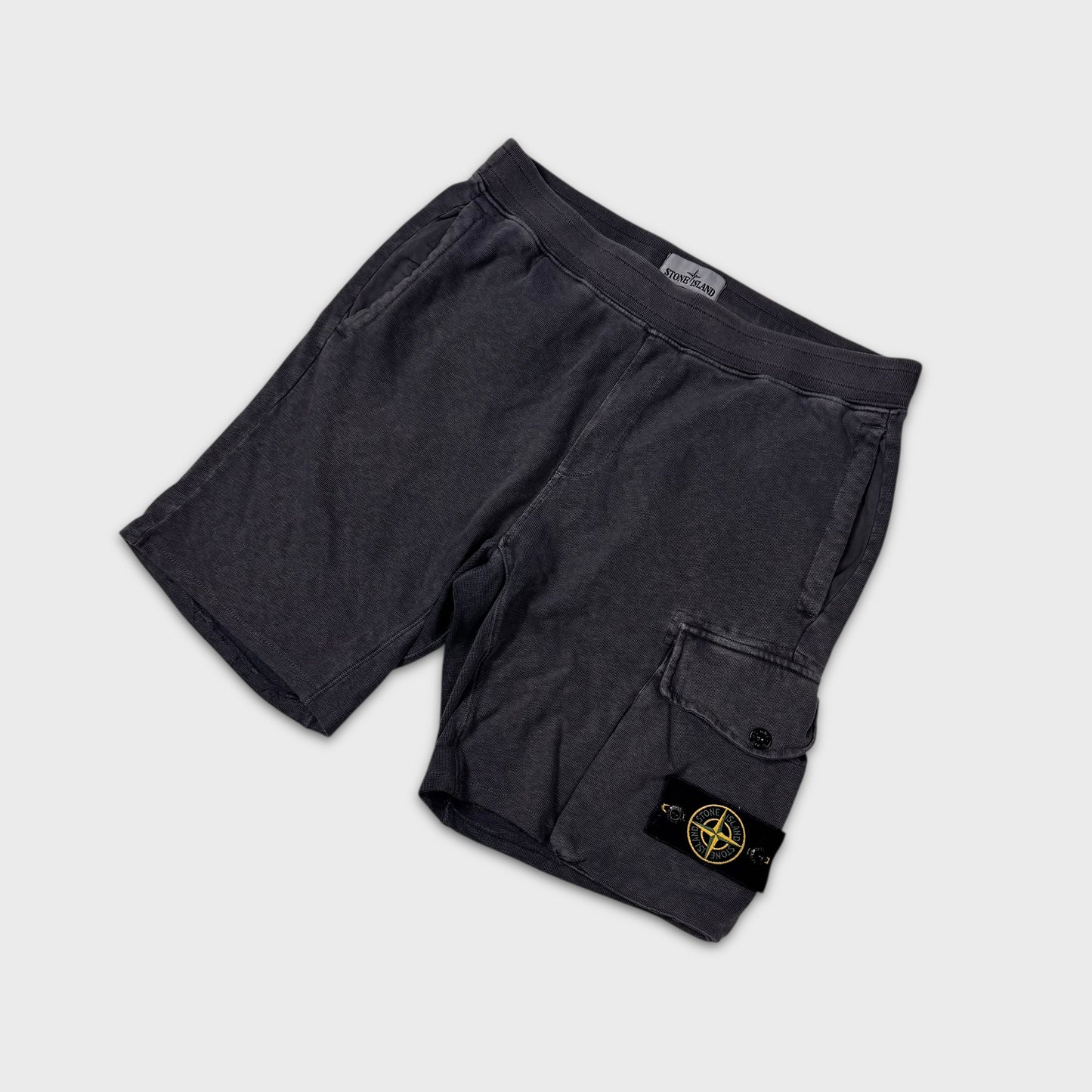 Stone Island Charcoal Grey Cotton Shorts M