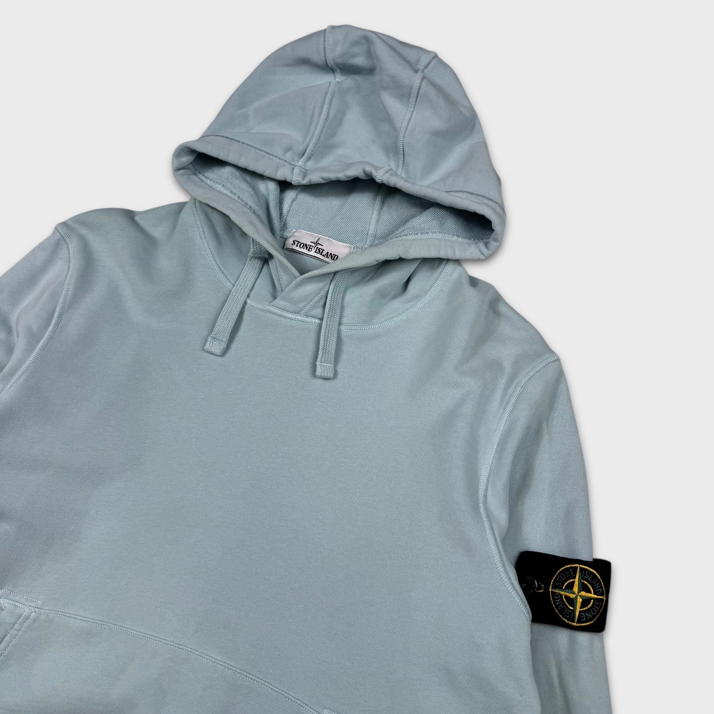 Stone Island Baby Blue Pullover Hoodie M
