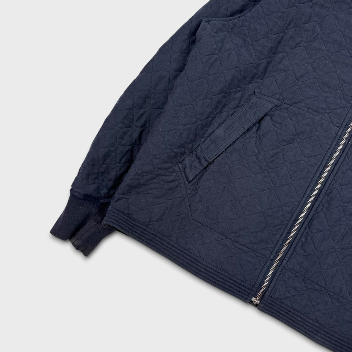 Stone Island Reversible Quilted Wave Pattern Hooded Jacket 3XL