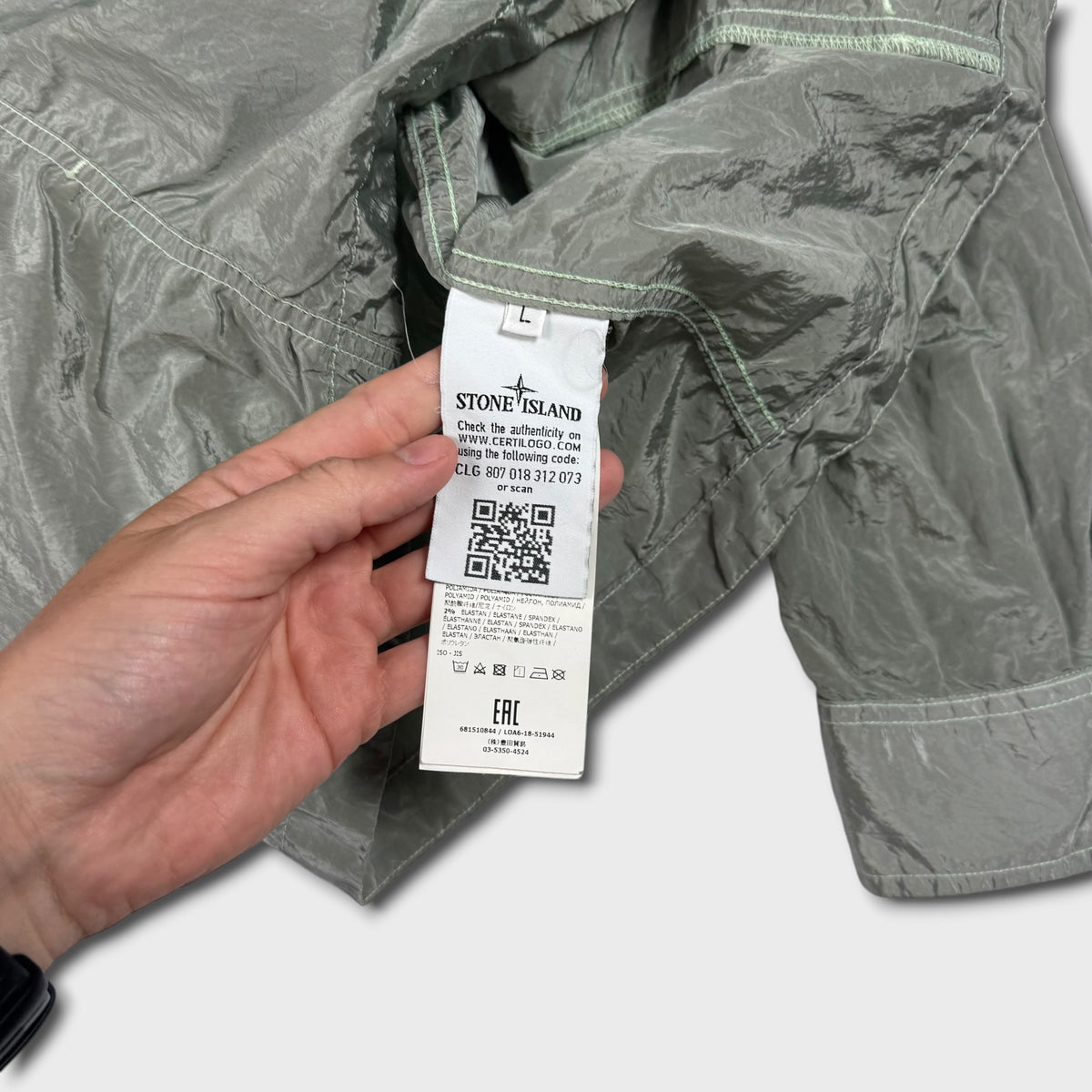 Stone Island Nylon Metal Overshirt Jacket L