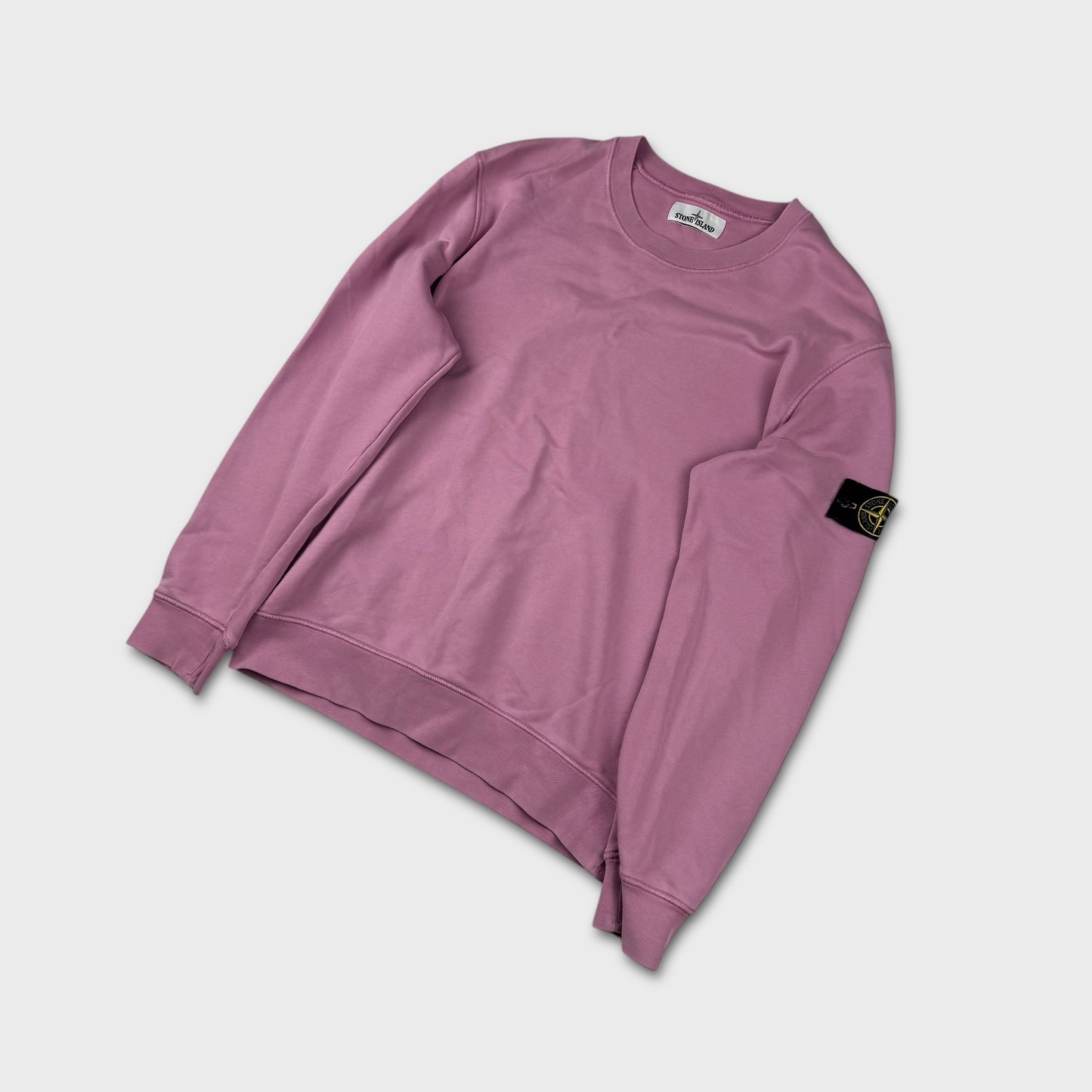 Stone Island Pink Crewneck Sweatshirt L