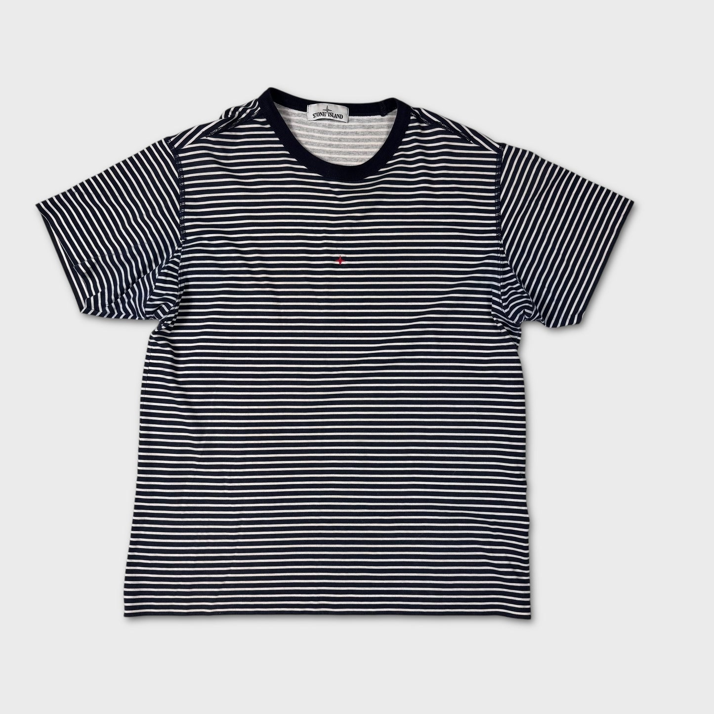 Stone Island Navy Marina Stripe T-Shirt XL