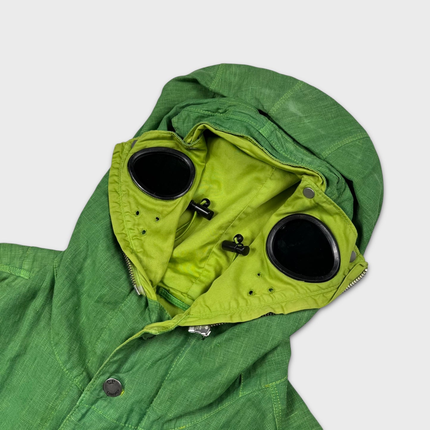 CP Company Green Lino Flax Explorer Goggle Watchviewer Jacket XL