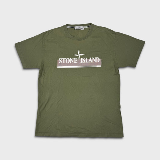 Stone Island Green Graphic T-Shirt XL