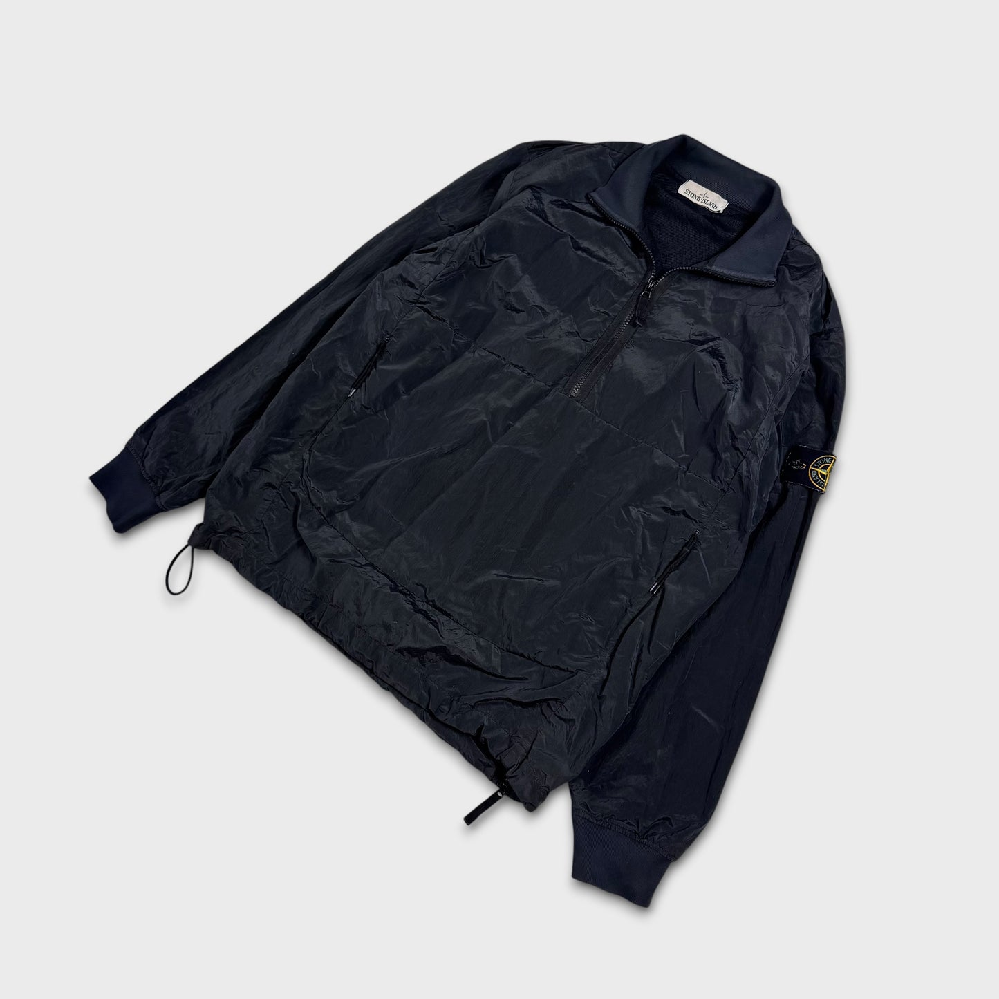 Stone Island Quarter Zip Nylon Metal Pullover Smock Jacket L
