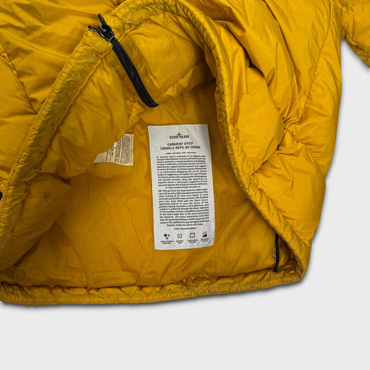 Stone Island Garment Dyed Crinkle Reps NY Down Jacket S