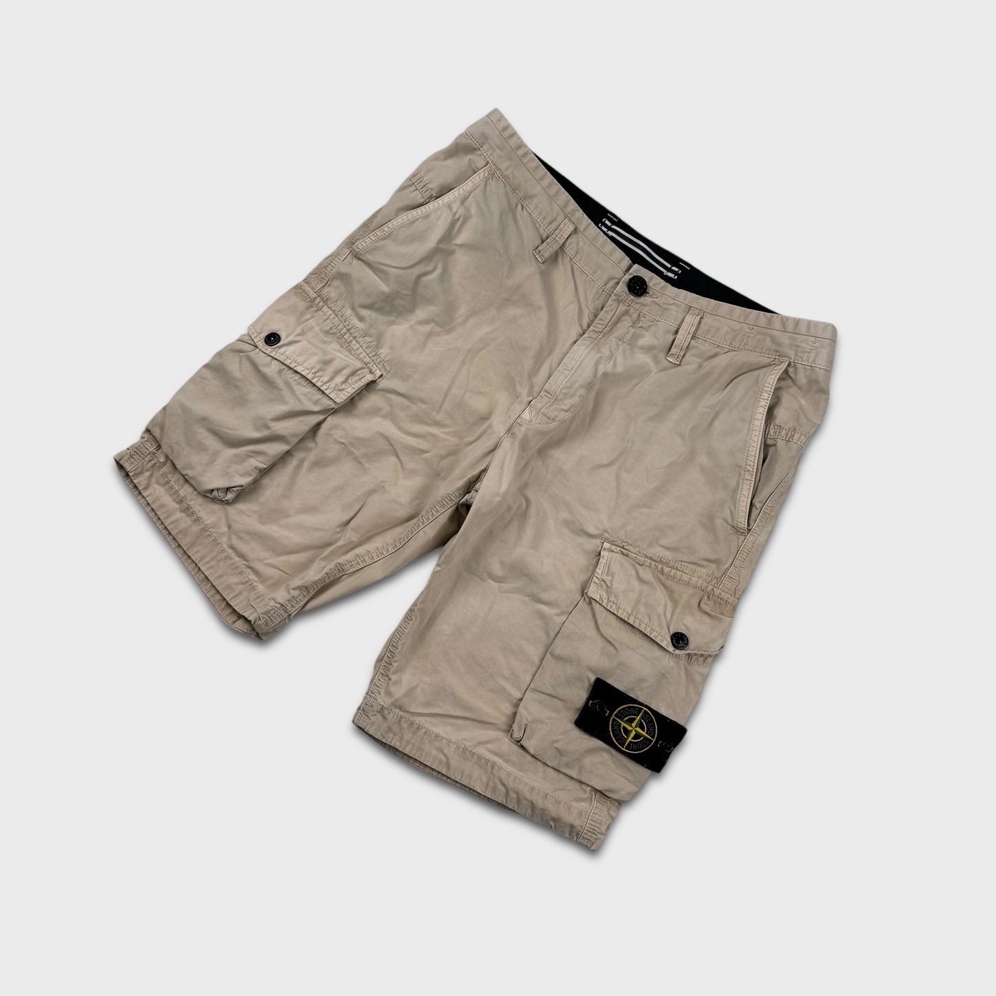 Stone Island Beige Cargo Shorts W32