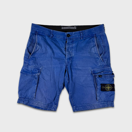 Stone Island Royal Blue Cargo Shorts W34