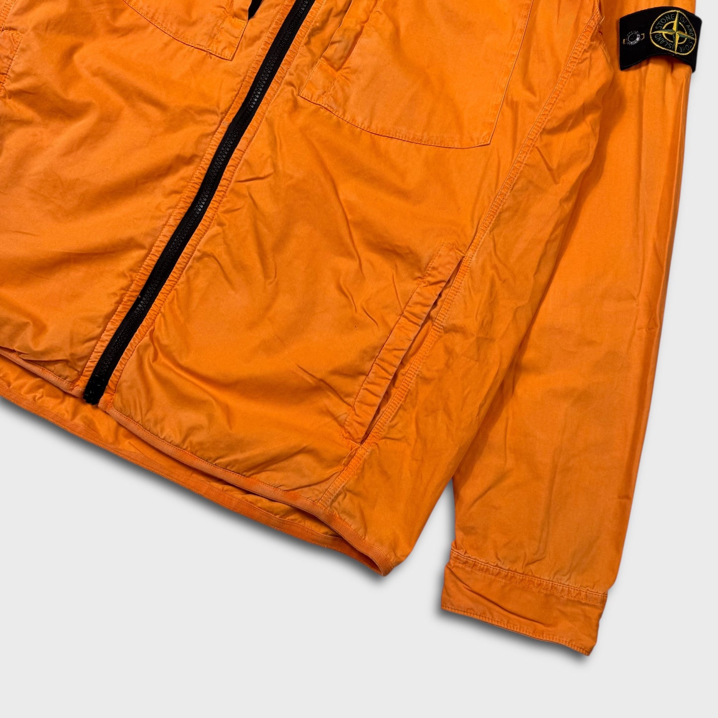 Stone Island Hooded Orange Overshirt Jacket XXL