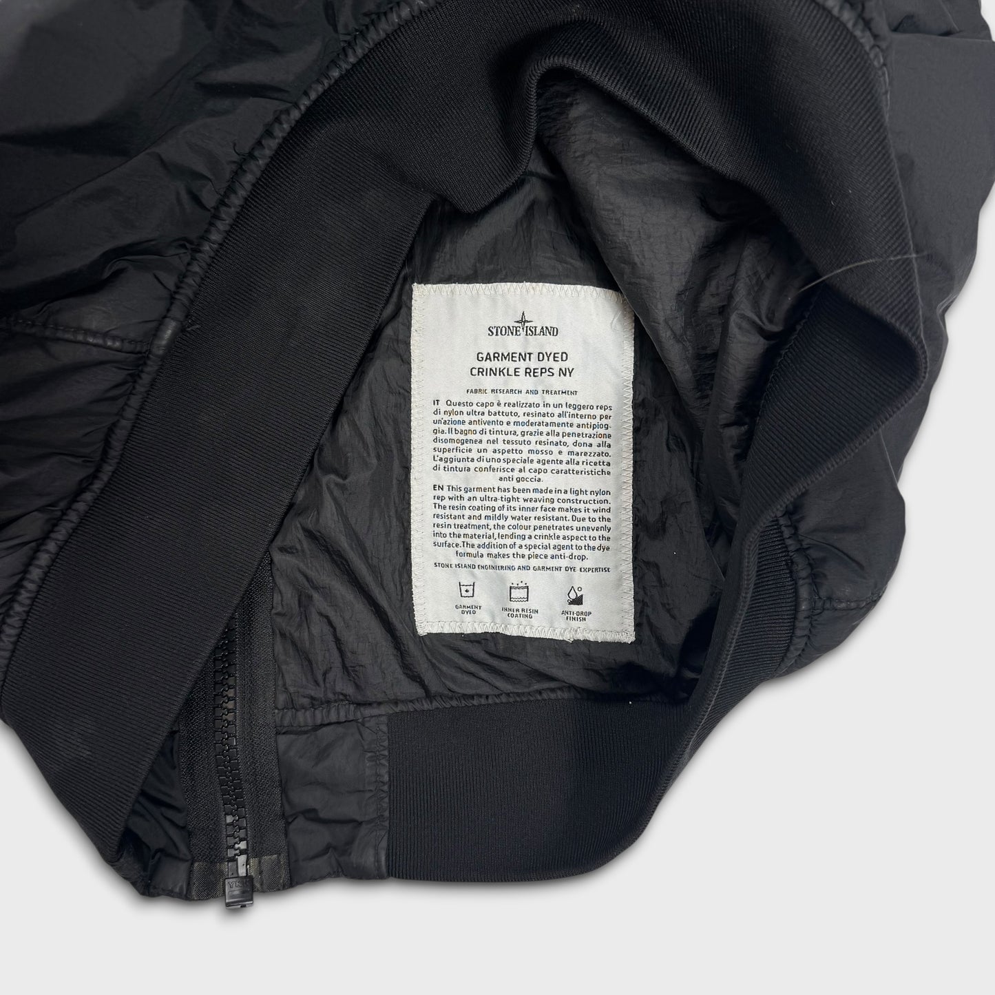 Stone Island Crinkle Reps NY Hooded Jacket S