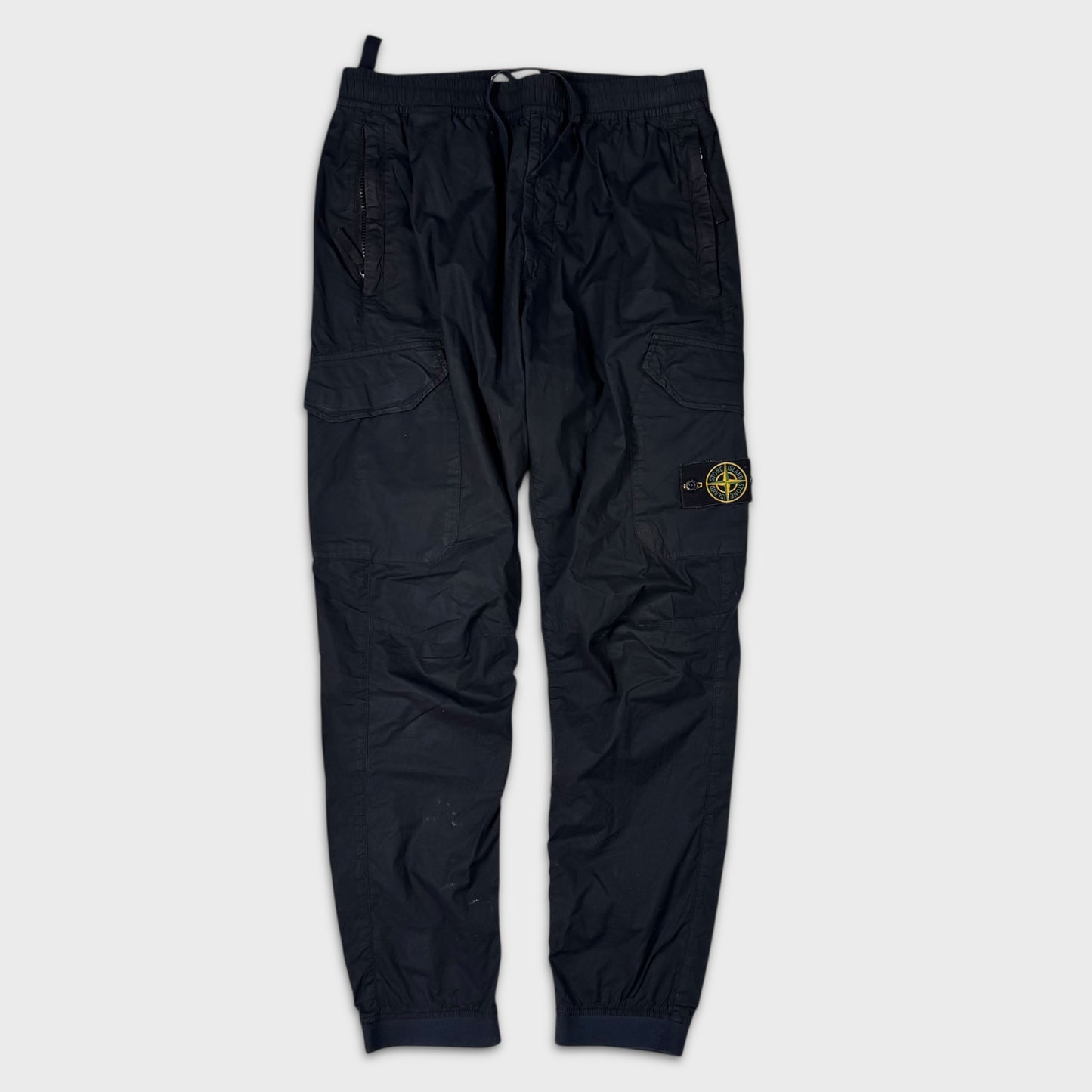 Stone Island Navy Tela Cargo Pants W32