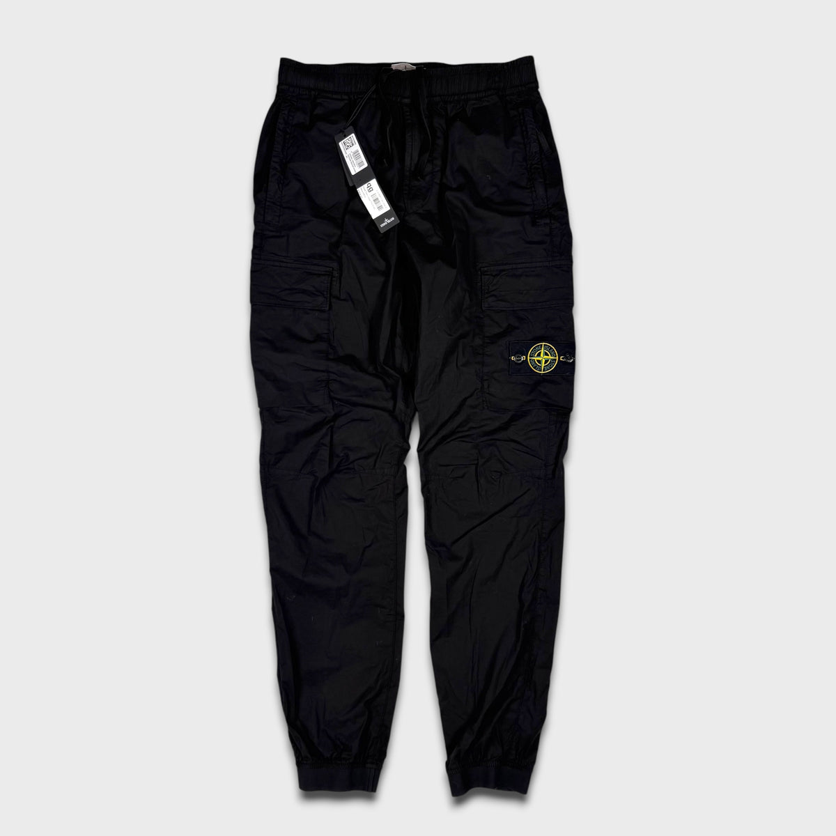 Stone Island Black Tela Cargo Pants W30 NEW