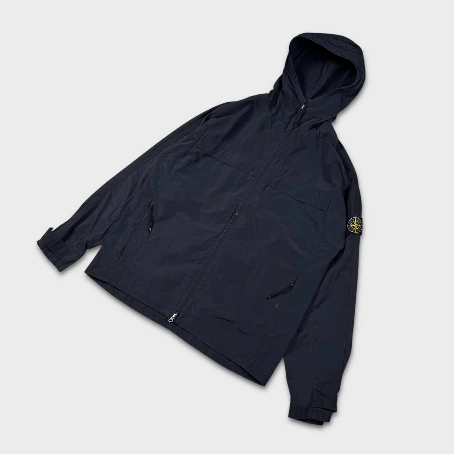 Stone Island Black Weather Resistant Micro Reps Jacket M