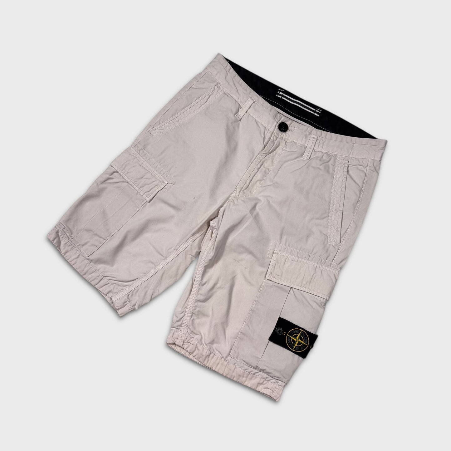 Stone Island Beige Cargo Shorts W30