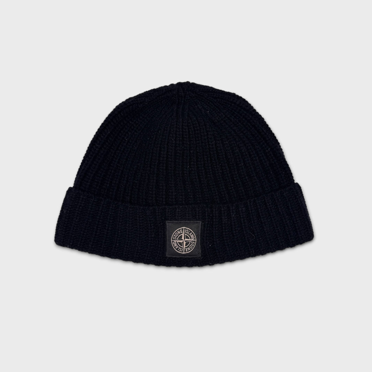 Stone Island Black Beanie OS