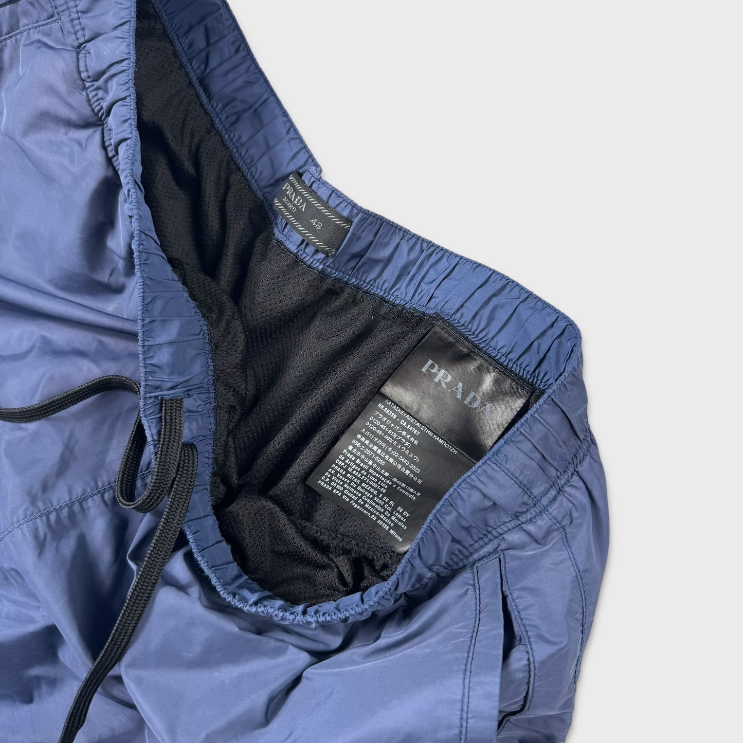 Prada Sport Navy Nylon Shorts M