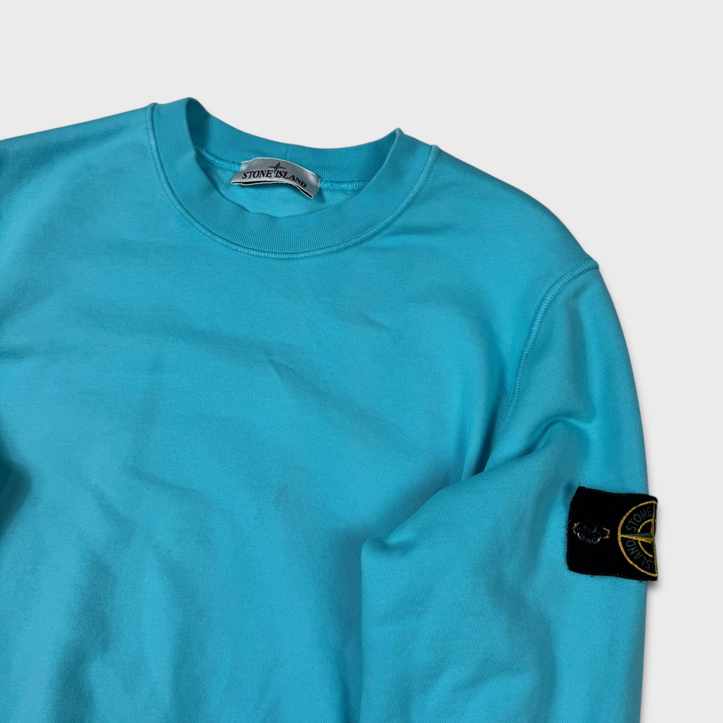 Stone Island Aqua Crewneck Sweatshirt M