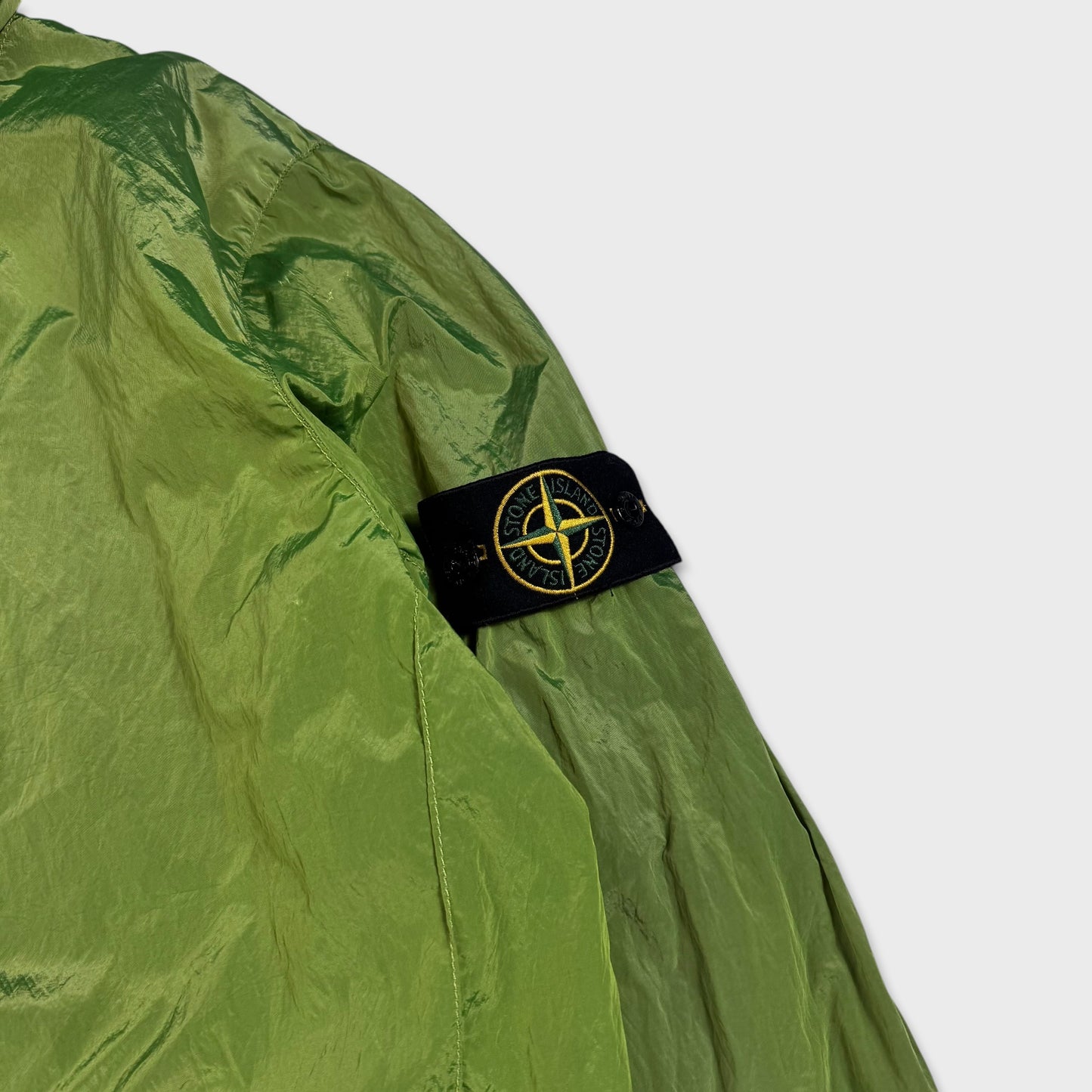 Stone Island Lime Green Nylon Metal Jacket XXL