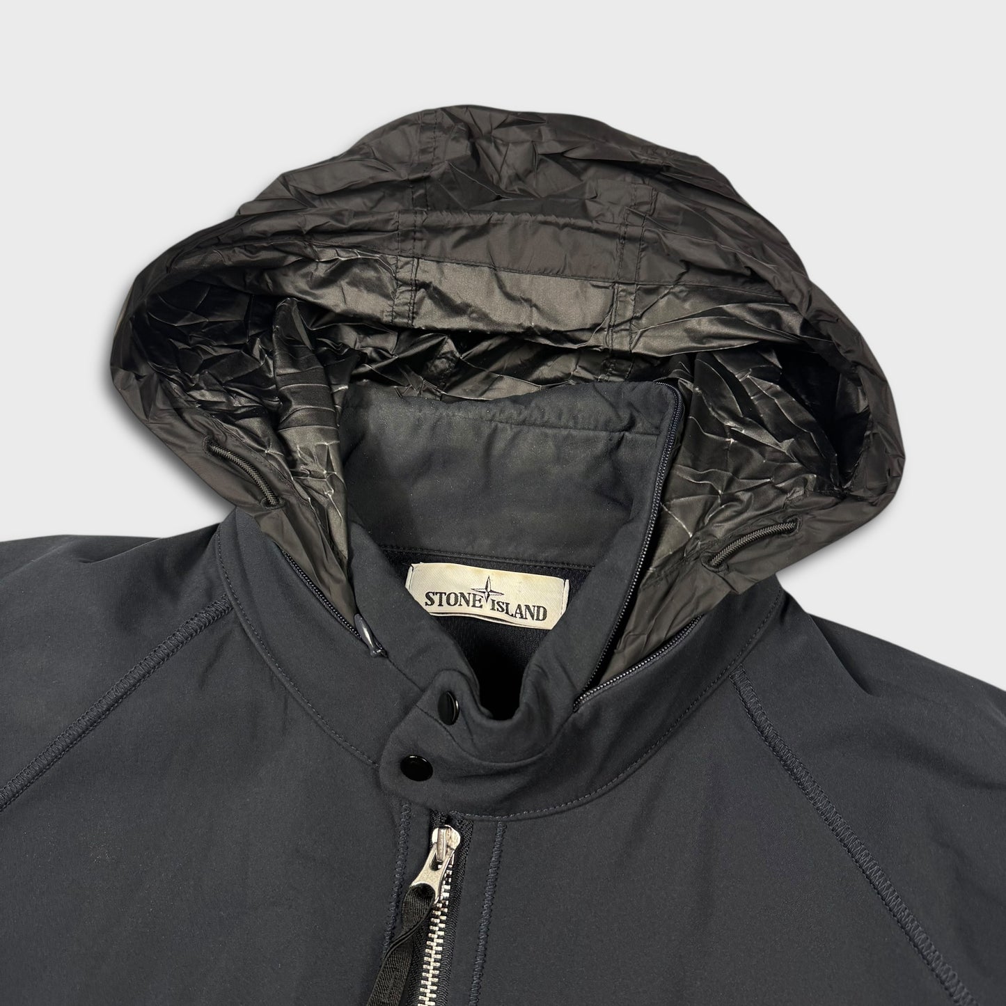 Stone Island Navy Light Soft Shell-R Jacket XL