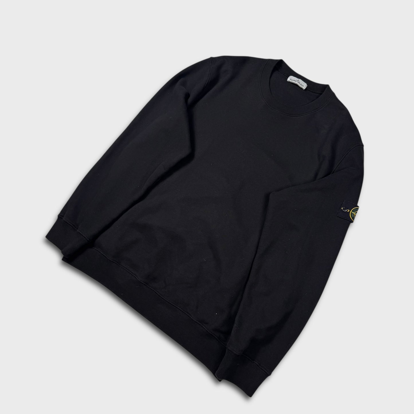 Stone Island Black Crewneck Sweatshirt 3XL