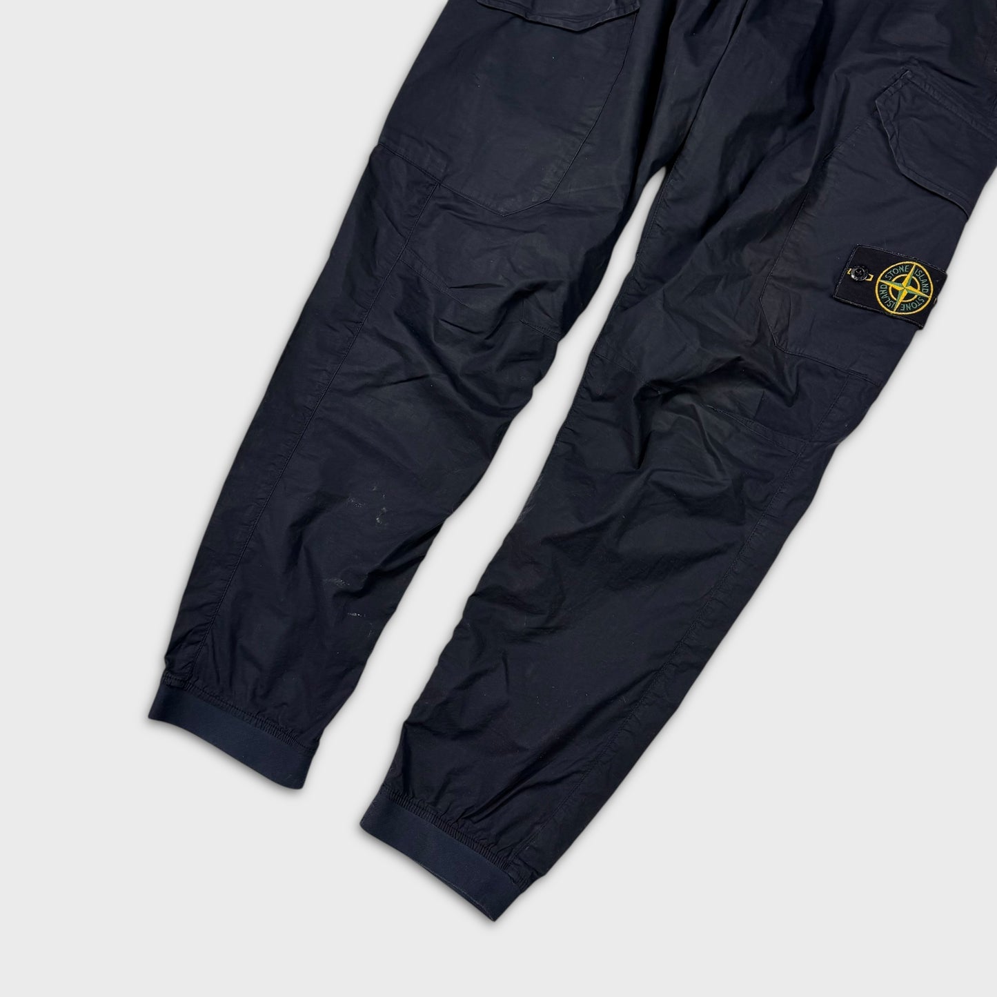 Stone Island Navy Tela Cargo Pants W32